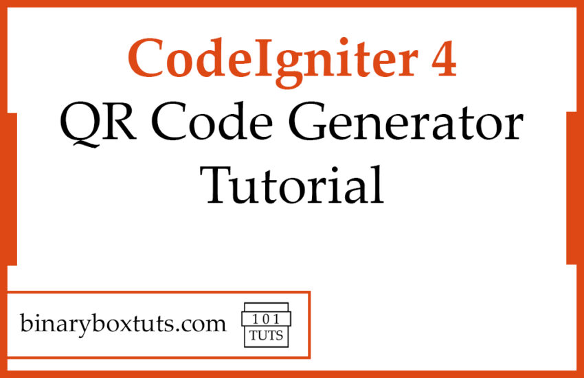 CodeIgniter 4 QR Code Generator Tutorial