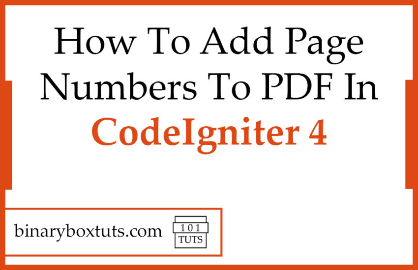 how-to-add-page-numbers-to-pdf-codeigniter-4