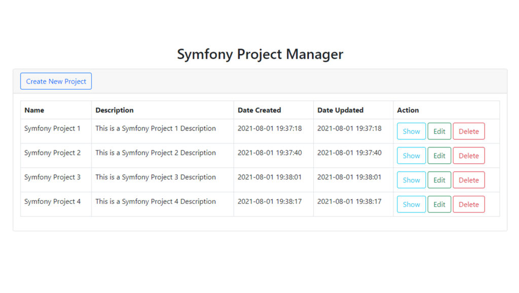 Symfony 5 CRUD App Easy Tutorial 2 symfony 5 crud index image Binaryboxtuts
